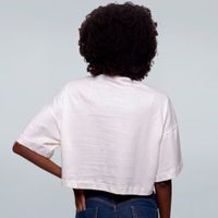 CROPPED OVERSIZED OFF WHITE - MOTOQUEIRO