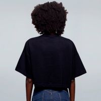 CROPPED OVERSIZED PRETO - MOTOQUEIRO
