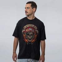CAMISETA OVERSIZED PRETA - MOTOQUEIRO