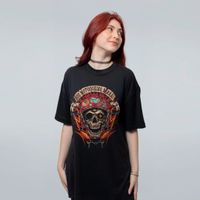 CAMISETA OVERSIZED PRETA - MOTOQUEIRO