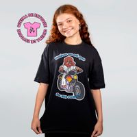 CAMISETA OVERSIZED PRETA - TU ME RONDAS