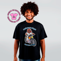 CAMISETA OVERSIZED PRETA - TU ME RONDAS