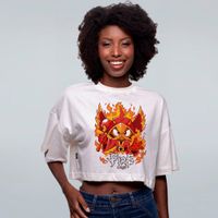 CROPPED OVERSIZED OFF WHITE - FIRE MAGE
