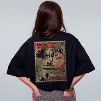 CROPPED OVERSIZED PRETO - NIPON ARRIVE