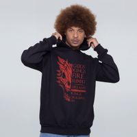 MOLETOM PRETO - FOGO E SANGUE