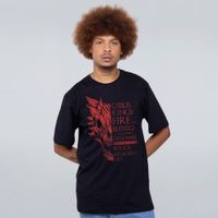 CAMISETA PRETA - FOGO E SANGUE