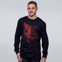 MANGA LONGA PRETA - FOGO E SANGUE