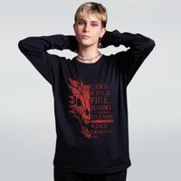 MANGA LONGA PRETA - FOGO E SANGUE