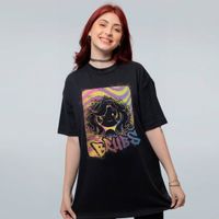 CAMISETA OVERSIZED PRETA - GRAFITE