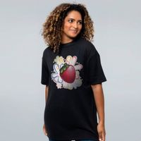 CAMISETA OVERSIZED PRETA - MORANGUINHO
