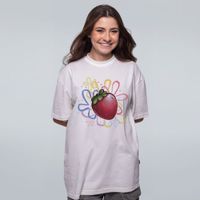 CAMISETA OVERSIZED OFF WHITE - MORANGUINHO