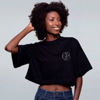 CROPPED OVERSIZED PRETO - PASSADO E PRESENTE