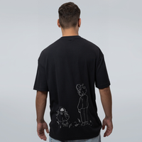 CAMISETA OVERSIZED PRETA - PASSADO E PRESENTE