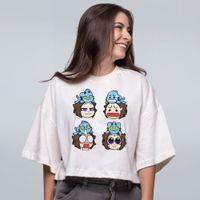 CROPPED OVERSIZED OFF WHITE - FACES DE UMA CB