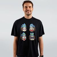 CAMISETA OVERSIZED PRETA - FACES DE UMA CB