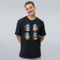 CAMISETA PRETA - FACES DE UMA CB