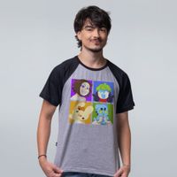 CAMISETA RAGLAN CINZA - DIGAM XIS