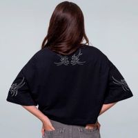 CROPPED OVERSIZED PRETO - XDXDXD