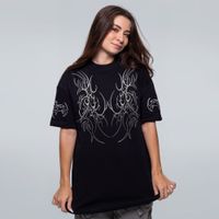 CAMISETA OVERSIZED PRETA - XDXDXD