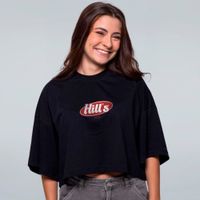 CROPPED OVERSIZED PRETO - HILLS