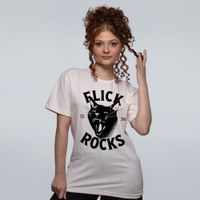 CAMISETA OFF WHITE - FLICK ROCKS