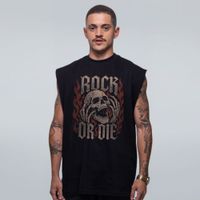 REGATA OVERSIZED PRETA - ROCK OR DIE