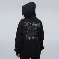 MOLETOM PRETO - WILD UNTIL THE END
