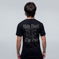 CAMISETA PRETA - WILD UNTIL THE END