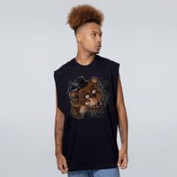 REGATA OVERSIZED PRETA - O URSO QUEBRADO