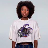 CROPPED OVERSIZED OFF WHITE - O SEM ROSTO
