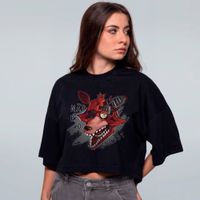 CROPPED OVERSIZED PRETO - A RAPOSA QUEBRADA