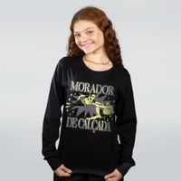 MANGA LONGA PRETA - MORADOR DE CALÇADA