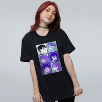 CAMISETA PRETA - MELHORES AMIGOS