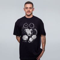 CAMISETA OVERSIZED PRETA - CONEXÃO