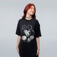 CAMISETA OVERSIZED PRETA - CONEXÃO