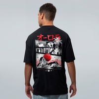 CAMISETA OVERSIZED PRETA - ORORA