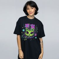 CAMISETA OVERSIZED PRETA - ROLÊ ESPACIAL
