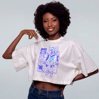 CROPPED OVERSIZED OFF WHITE - UND001