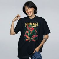 CAMISETA OVERSIZED PRETA - KAMENGIRL