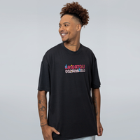 CAMISETA OVERSIZED PRETA - ARIGATOU