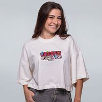 CROPPED OVERSIZED OFF WHITE - ARIGATOU
