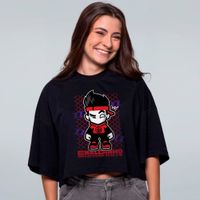 CROPPED OVERSIZED PRETO - ENALDINHO
