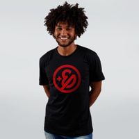 CAMISETA PRETA - ENALDINHO LOGO VERMELHO
