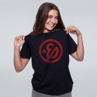 CAMISETA PRETA - ENALDINHO LOGO VERMELHO