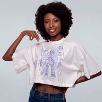CROPPED OVERSIZED OFF WHITE - CYBERANGEL