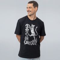 CAMISETA PRETA - LOVE CATS