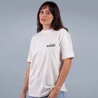 CAMISETA OVERSIZED OFF WHITE - PRA CIMA DO LADO