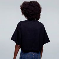 CROPPED OVERSIZED PRETO - VINGANÇA DO QUE