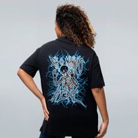 CAMISETA OVERSIZED PRETA - ELETRICIDADE