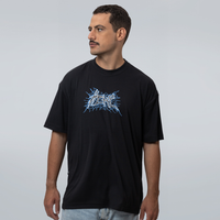 CAMISETA OVERSIZED PRETA - ELETRICIDADE